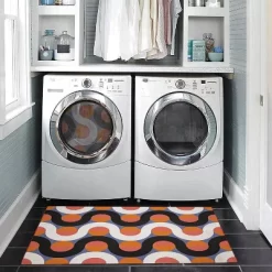 Rexford Washable Outdoor Rug Orange/Pink - Linon -Outdoor Garden GUEST ec34d065 cdd3 41a4 af12 1c5ee6b2aca3