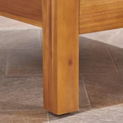 Brava 2pk Acacia Wood Club Chairs Teak/Beige - Christopher Knight Home -Outdoor Garden GUEST ed19c513 4920 4d1b b650 0b00f9b7dd08