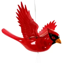 9.25" Plastic And Metal Solar Cardinal Fluttering Wings Wind Chime Red - Exhart 9 9.25" Plastic And Metal Solar Cardinal Fluttering Wings Wind Chime Red - Exhart -Outdoor Garden GUEST ee0f0298 0ba2 422e a666 3bad549fcbb3