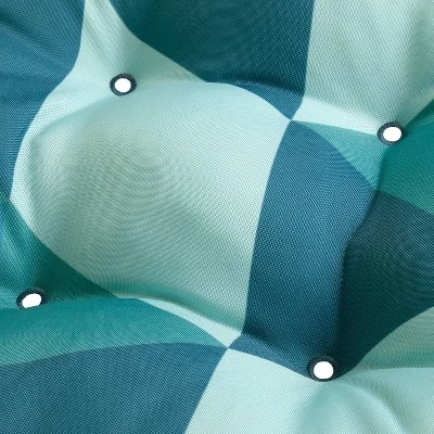 Duck Covers Water-Resistant Indoor/Outdoor Bench Cushion Blue Lagoon Geo - Classic Accessories 2 Duck Covers Water-Resistant Indoor/Outdoor Bench Cushion Blue Lagoon Geo - Classic Accessories - Image 2