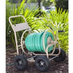 Liberty Garden 4 Wheel Pneumatic Tire Steel Frame Water Hose Reel Cart (2 Pack) -Outdoor Garden GUEST f023452e 568f 4848 a792 d4d7e71b3f9d