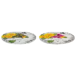 Northlight Set Of 2 "Love Today" Outdoor Floral Garden Stones 10" -Outdoor Garden GUEST f12458e4 81f1 467b 89b0 beb2684511f7