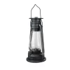 Northlight 12" Silver Brushed Black Traditional Lantern With Micro Lights