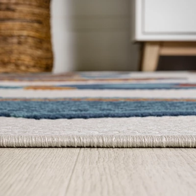 Algarve Modern Fish High-Low Indoor/Outdoor Area Rug - JONATHAN Y 5 Algarve Modern Fish High-Low Indoor/Outdoor Area Rug - JONATHAN Y - Image 5