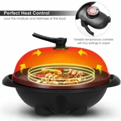 Costway Electric BBQ Grill 1350W Non-stick 4 Temperature Setting Outdoor Garden Camping -Outdoor Garden GUEST f384d14d 7c60 4c61 b28e c831372d327a