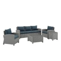 Bradenton 5pc Outdoor Wicker Sofa Set - Crosley -Outdoor Garden GUEST f4f6439d 53c0 49b5 8af5 21b3cb5d0f17