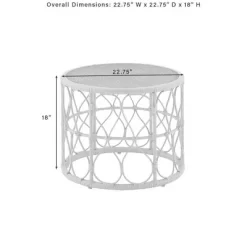 Juniper 2pc Outdoor Wicker Conversation Set With Loveseat & Coffee Table - Cream/Natural - Crosley -Outdoor Garden GUEST f6ac92dd 1c0c 4147 a443 bf123a1b43af