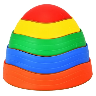 Costway 5pcs Kids Balance Stepping Stones Indoor & Outdoor Coordination & Balance Toy 4 Costway 5pcs Kids Balance Stepping Stones Indoor & Outdoor Coordination & Balance Toy - Image 4