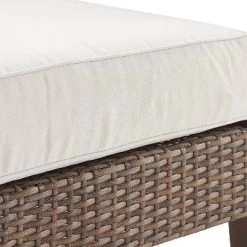 Capella 2pk Outdoor Wicker Ottomans - Cream/Brown - Crosley -Outdoor Garden GUEST f76a8125 07c6 45f3 93e7 ea8ba37b362e