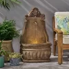 Finley Outdoor Single Spout Fountain - Light Brown - Christopher Knight Home