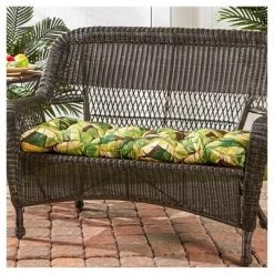 Pattern Outdoor Swing And Bench Cushion - Kensington Garden