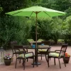 Northlight 9ft Outdoor Patio Market Umbrella With Hand Crank And Tilt, Lime Green