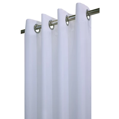 Commonwealth Seascapes Light Filtering Satiny Look And Feel Provide Privacy Grommet Outdoor Panel Pair White 2 Commonwealth Seascapes Light Filtering Satiny Look And Feel Provide Privacy Grommet Outdoor Panel Pair White - Image 2