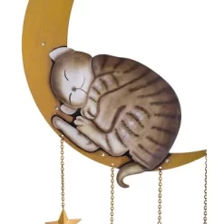 Wind & Weather Lighted Hanging Metal Moon With Animals Indoor/Outdoor Decoration - Cat -Outdoor Garden GUEST fb347db0 733f 45b5 ac76 e69e6f67accb