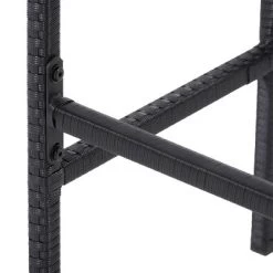 Parksville Patio Bar Set With Cushions - Black/Gray - CorLiving -Outdoor Garden GUEST fb91b1b8 795d 4e9b 897f 57cfb34ff027