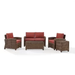 Bradenton 5pc Outdoor Wicker Conversation Set - Crosley 21 Bradenton 5pc Outdoor Wicker Conversation Set - Crosley -Outdoor Garden GUEST fc257109 1ff0 4711 8683 5fe2aeebe664