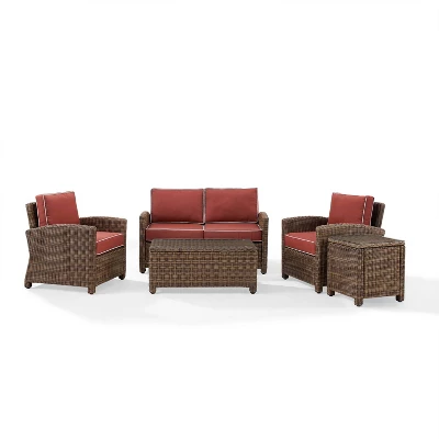 Bradenton 5pc Outdoor Wicker Conversation Set - Crosley 11 Bradenton 5pc Outdoor Wicker Conversation Set - Crosley - Image 11