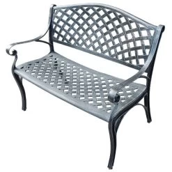 Modern Aluminum Patio Bench - Oakland Living -Outdoor Garden GUEST fc9b88d2 e4a6 49f0 b6bb 4595a4cde14a