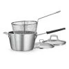 Tramontina 5.5qt Aluminum Nonstick Professional Fusion Covered Deep Fryer - Satin