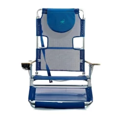 Ostrich 3 N 1 Lightweight Aluminum Frame 5 Position Reclining Beach Chair, Blue -Outdoor Garden GUEST fd54cdf3 f58a 463e b72b 64d2481c4e95