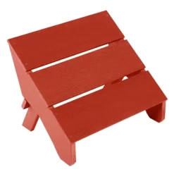 Italica Outdoor Modern Folding Ottoman - Highwood -Outdoor Garden GUEST fe59519c aee6 47c0 81af 2df284e8a6d2 1