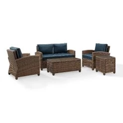 Bradenton 5pc Outdoor Wicker Conversation Set - Crosley 15 Bradenton 5pc Outdoor Wicker Conversation Set - Crosley -Outdoor Garden GUEST fefa7a09 762c 4f5e 9a03 a9dc04336470