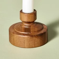 7"x3" Flameless Christmas Window Candle With Wood Base - Hearth & Hand™ With Magnolia -Outdoor Garden GUEST ffd6975e 2146 4e21 8ea0 9c4d357bd4f0